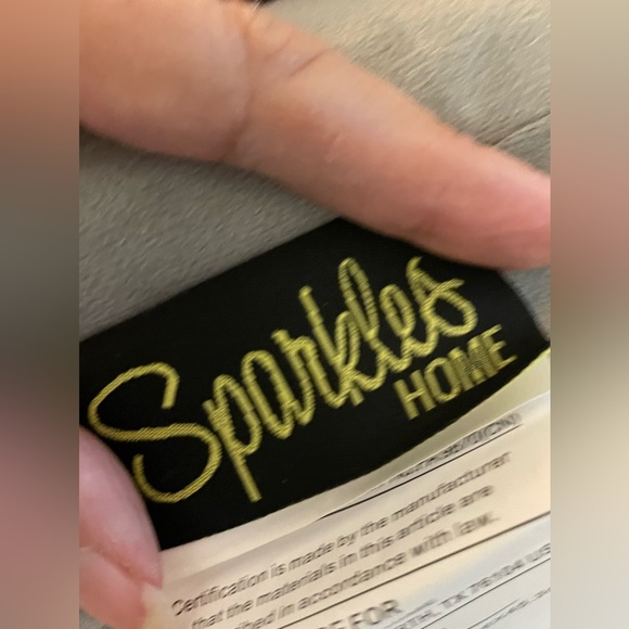 NEW Sparkles Home Silver Rhinestone Halloween Ghost Pillow - Picture 6 of 8